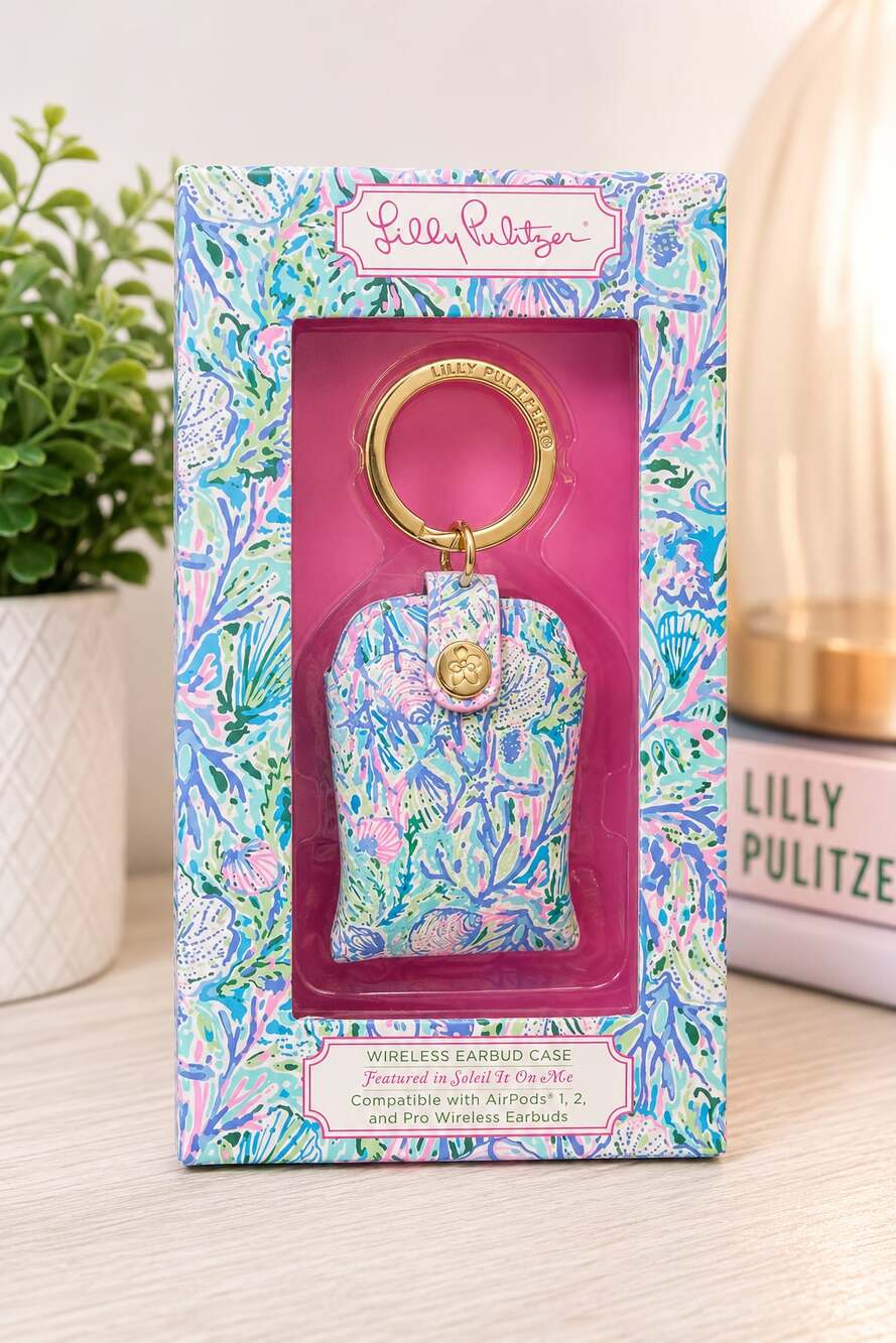 Lilly Pulitzer Wireless Earbud Case in Soleil It On Me